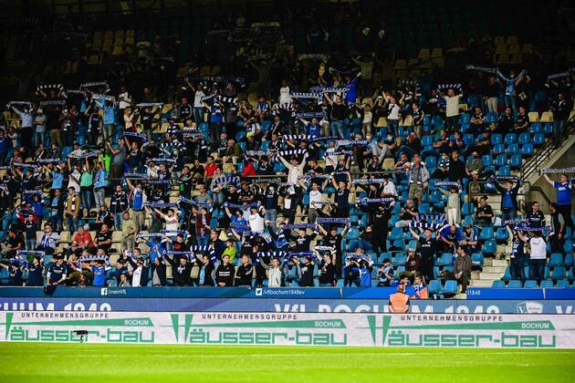 Bilder des Jahres 2020, Sport 09 September Sport Themen der Woche KW39 Sport Bilder des Tages Fußball 2. Bundesliga 1. Spieltag VfL Bochum - FC St. Pauli am 21.09.2020 im Vonovia Ruhrstadion in Bochum Fans im Stadion DFL regulations prohibit any use of photographs as image sequences and or quasi-video.