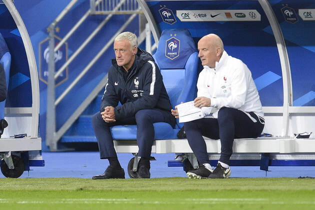 Didier Deschamps - Entraineur Selectionneur (France) FOOTBALL : France vs Ukraine - Match Amical - Paris 07 10 2020 JBAutissier Panoramic