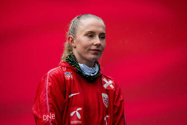 201020 Thea Bjelde of the Norwegian women?s national football team during a training session on October 20, 2020 in Oslo. Photo: Vegard Wivestad Grott BILDBYRAN kod VG VG0059 bbeng fotboll football fotball soccer UEFA EURO, EM, Europameisterschaft,Fussball Qualifier, EM, Europameisterschaft em-kvalifisering kvinner em-kvalik em-kval norge norway dam trening träning training Copyright: VEGARDxWIVESTADxGRoTT BB201020VG013