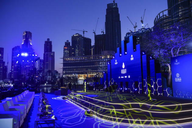 Foto Fabio Ferrari - LaPresse 27 Dicembre 2020 Dubai ( Emirati Arabi ) Dubai Globe Soccer Award 2020 - Dodicesima Edizione. Nella foto: Durante la serata. photo Fabio Ferrari - LaPresse December 27, 20720 Dubai (Unated Arab Emirate) Sport Dubai Globe Soccer Award 2020 - 12th Edition. In the pic: During the evening.  Copyright: xLaPresse xFabioxFerrari FabioxFex
