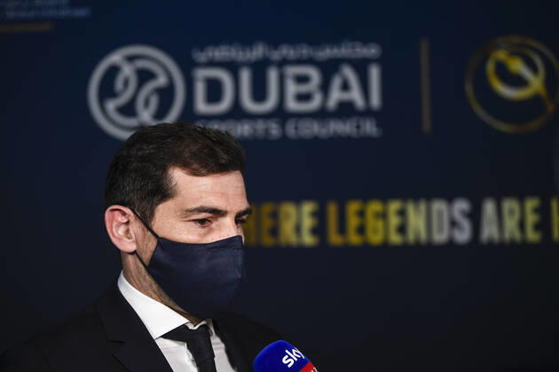 Foto Fabio Ferrari - LaPresse 27 Dicembre 2020 Dubai ( Emirati Arabi ) Dubai Globe Soccer Award 2020 - Dodicesima Edizione. Nella foto: Durante la serata.Casillas photo Fabio Ferrari - LaPresse December 27, 20720 Dubai (Unated Arab Emirate) Sport Dubai Globe Soccer Award 2020 - 12th Edition. In the pic: During the evening. Casillas  Copyright: xLaPresse xFabioxFerrari FabioxFex