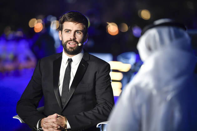 Foto Fabio Ferrari - LaPresse 27 Dicembre 2020 Dubai ( Emirati Arabi ) Dubai Globe Soccer Award 2020 - Dodicesima Edizione. Nella foto: Durante la serata.Pique photo Fabio Ferrari - LaPresse December 27, 20720 Dubai (Unated Arab Emirate) Sport Dubai Globe Soccer Award 2020 - 12th Edition. In the pic: During the evening.Pique  Copyright: xLaPresse xFabioxFerrari FabioxFex