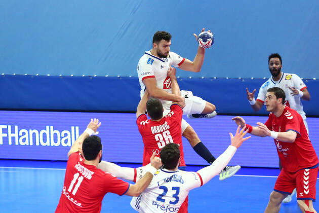Nedim Remili (France) HANDBALL : France vs Serbie - Qualifications EHF EURO 2022 - 09 01 2021 KevinDomas Panoramic
