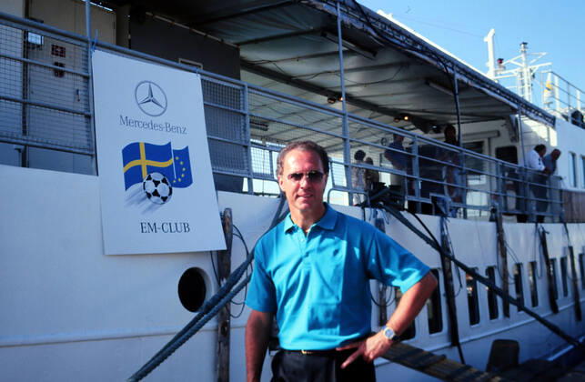 26.06.92 Dänemark - Deutschland Schweden, Göteborg, 26.06.1992, Fussball, UEFA EM Europameisterschaft 1992 in Schweden, Finale, Dänemark DFB Deutschland (2:0): Franz Beckenbauer.