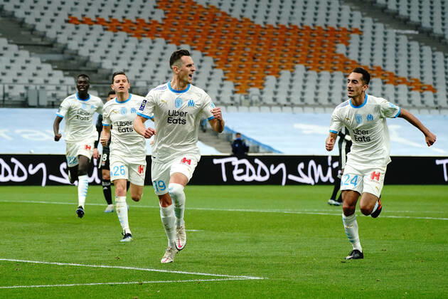 FOOTBALL : Olympique de Marseille vs Olympique Lyonnais - Ligue 1 Uber Eats - Marseille - 28 02 2021 NorbertScanella PanoramiC