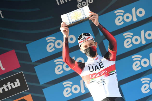13-03-2021 Tirreno - Adriatico; Tappa 04 Terni - Prati Di Tivo; 2021, Uae - Emirates; Pogacar, Tadej; Prati Di Tivo; 