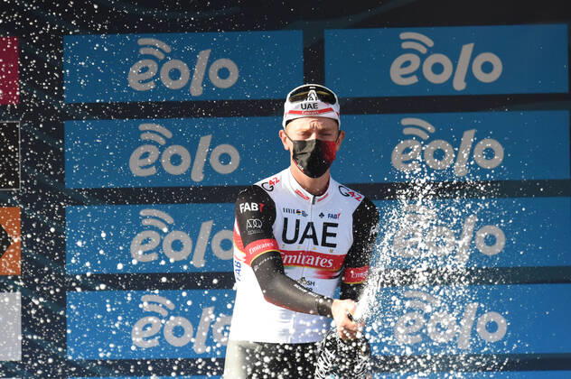 13-03-2021 Tirreno - Adriatico; Tappa 04 Terni - Prati Di Tivo; 2021, Uae - Emirates; Pogacar, Tadej; Prati Di Tivo; 