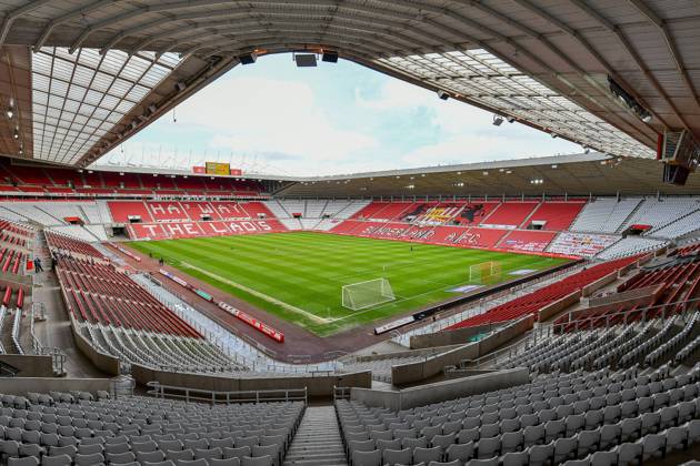 Sunderland v Northampton Town EFL Sky Bet League 1 09 05 2021. General view inside the Stadium Of Light, Sunderland, Englandthe EFL Sky Bet League 1 match between Sunderland AFC and Northampton Town on 9 May 2021. Editorial use only DataCo restrictions apply See www.football-dataco.com , Copyright: xMalcolmxMackenziex PSI-12732-0001