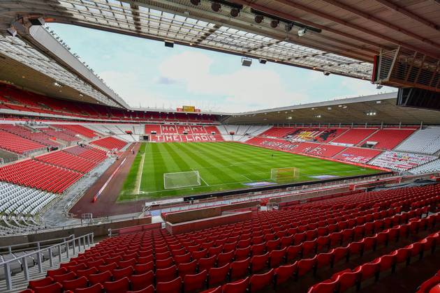 Sunderland v Northampton Town EFL Sky Bet League 1 09 05 2021. General view inside the Stadium Of Light, Sunderland, England before the EFL Sky Bet League 1 match between Sunderland AFC and Northampton Town on 9 May 2021. Editorial use only DataCo restrictions apply See www.football-dataco.com , Copyright: xMalcolmxMackenziex PSI-12732-0002