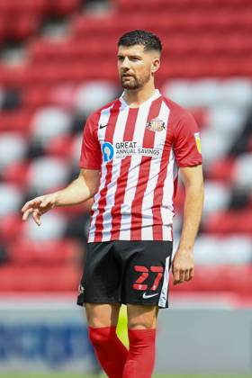 Sunderland v Northampton Town EFL Sky Bet League 1 09 05 2021. Jordan Jones ( 27) of Sunderland AFC during the EFL Sky Bet League 1 match between Sunderland AFC and Northampton Town at the Stadium Of Light, Sunderland, England on 9 May 2021. Editorial use only DataCo restrictions apply See www.football-dataco.com , Copyright: xMalcolmxMackenziex PSI-12732-0028
