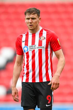 Sunderland v Northampton Town EFL Sky Bet League 1 09 05 2021. Charlie Wyke ( 9) of Sunderland AFC during the EFL Sky Bet League 1 match between Sunderland AFC and Northampton Town at the Stadium Of Light, Sunderland, England on 9 May 2021. Editorial use only DataCo restrictions apply See www.football-dataco.com , Copyright: xMalcolmxMackenziex PSI-12732-0055