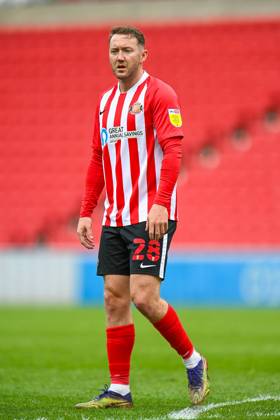Sunderland v Northampton Town EFL Sky Bet League 1 09 05 2021. Aiden McGeady ( 28) of Sunderland AFC during the EFL Sky Bet League 1 match between Sunderland AFC and Northampton Town at the Stadium Of Light, Sunderland, England on 9 May 2021. Editorial use only DataCo restrictions apply See www.football-dataco.com , Copyright: xMalcolmxMackenziex PSI-12732-0057