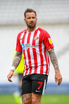 Sunderland v Northampton Town EFL Sky Bet League 1 09 05 2021. Chris Maguire ( 7) of Sunderland AFC during the EFL Sky Bet League 1 match between Sunderland AFC and Northampton Town at the Stadium Of Light, Sunderland, England on 9 May 2021. Editorial use only DataCo restrictions apply See www.football-dataco.com , Copyright: xMalcolmxMackenziex PSI-12732-0062