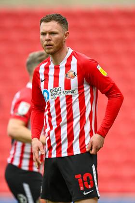 Sunderland v Northampton Town EFL Sky Bet League 1 09 05 2021. Aiden O Brien ( 10) of Sunderland AFC during the EFL Sky Bet League 1 match between Sunderland AFC and Northampton Town at the Stadium Of Light, Sunderland, England on 9 May 2021. Editorial use only DataCo restrictions apply See www.football-dataco.com , Copyright: xMalcolmxMackenziex PSI-12732-0065