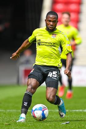 Sunderland v Northampton Town EFL Sky Bet League 1 09 05 2021. Mark Marshall ( 45) of Northampton Town FC during the EFL Sky Bet League 1 match between Sunderland AFC and Northampton Town at the Stadium Of Light, Sunderland, England on 9 May 2021. Editorial use only DataCo restrictions apply See www.football-dataco.com , Copyright: xMalcolmxMackenziex PSI-12732-0066