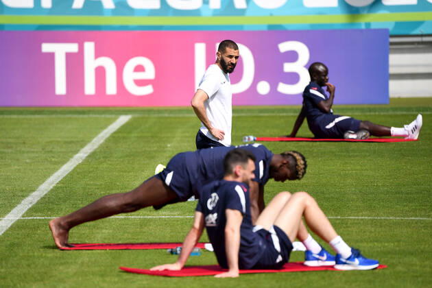 19 KARIM BENZEMA (FRA) FOOTBALL : Equipe de France - Entrainement - UEFA EURO, EM, Europameisterschaft,Fussball 2020 - 16 06 2021 AnthonyBIBARD FEP Panoramic