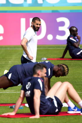19 KARIM BENZEMA (FRA) FOOTBALL : Equipe de France - Entrainement - UEFA EURO, EM, Europameisterschaft,Fussball 2020 - 16 06 2021 AnthonyBIBARD FEP Panoramic