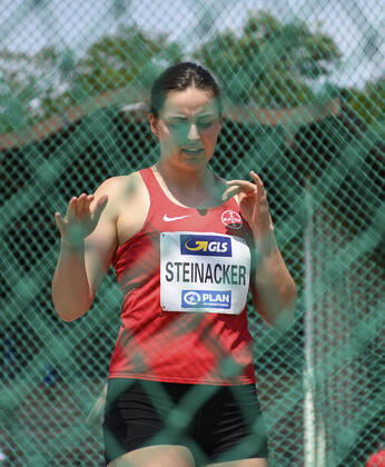 Marike STEINACKER (TSV Bayer 04 Leverkusen) Diskuswerfen der Frauen, Leichtathletik True Athletes Classics, am 27.06.2021 in Leverkusen Deutschland Â