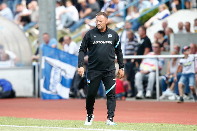 07.07.2021, xtgx, Fussball Testspiel, MSV Neuruppin - Hertha BSC Berlin emspor, v.l. Pal Dardai (Hertha, Trainer) (DFL DFB REGULATIONS PROHIBIT ANY USE OF PHOTOGRAPHS as IMAGE SEQUENCES and or QUASI-VIDEO) Neuruppin