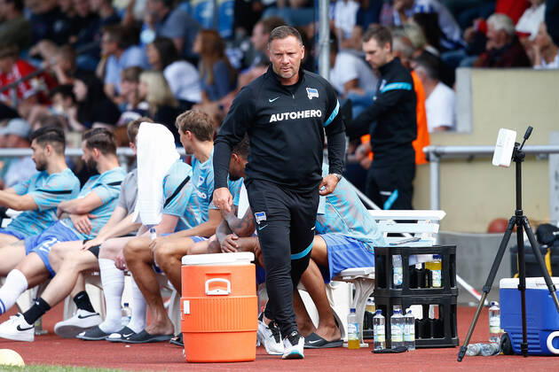 07.07.2021, xtgx, Fussball Testspiel, MSV Neuruppin - Hertha BSC Berlin emspor, v.l. Pal Dardai (Hertha, Trainer) (DFL DFB REGULATIONS PROHIBIT ANY USE OF PHOTOGRAPHS as IMAGE SEQUENCES and or QUASI-VIDEO) Neuruppin