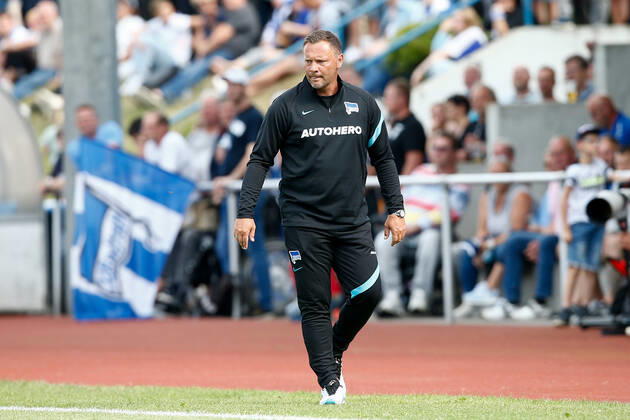 07.07.2021, xtgx, Fussball Testspiel, MSV Neuruppin - Hertha BSC Berlin emspor, v.l. Pal Dardai (Hertha, Trainer) (DFL DFB REGULATIONS PROHIBIT ANY USE OF PHOTOGRAPHS as IMAGE SEQUENCES and or QUASI-VIDEO) Neuruppin