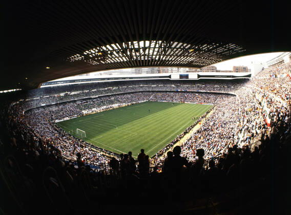 11.07.82 Italien - Deutschland Spanien, Madrid, 11.07.1982, Fussball, FIFA WM 1982 in Spanien, Finale, Italien - BRD Deutschland (DFB) (3:1): Übersicht Estadio Santiago Bernabeu.