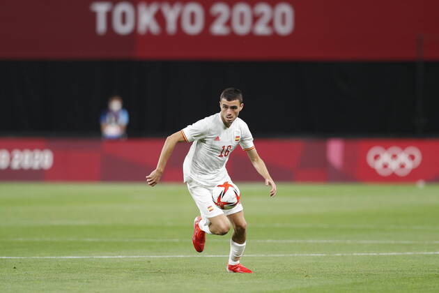 Pedri (ESP), JULY 22, 2021 - Football Soccer : Tokyo 2020 Olympic Games, Olympische Spiele, Olympia, OS Men s football 1st round group C match between Egypt 0-0 Spain at the Sapporo Dome in Sapporo, Japan. Noxthirdxpartyxsales  (165236703)