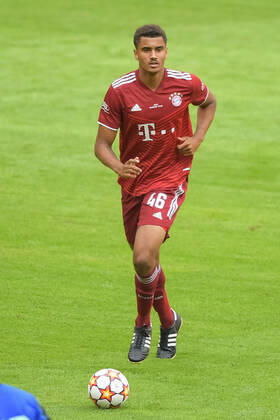 Fußball, Freundschaftsspiel, FC Bayern München - Ajax Amsterdam. Im Bild Jamie LAWRENCE (FC Bayern München, 46) Dribbling Ball. München Allianz Arena Bayern Deutschland Copyright: Passion2Press MarkusxFischerx