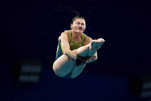 OLY21 DIVING 10M PLATFORM FINAL, Melissa Wu of Australia during the Women?s 10m Platform Final at the Tokyo Aquatics Centre during the Tokyo Olympic Games, Olympische Spiele, Olympia, OS in Tokyo, Japan, Thursday, August 5, 2021. ( NO ARCHIVING, EDITORIAL USE ONLY, NO USE IN BOOKS WITHOUT CONSENT TOKYO JAPAN Copyright: xMIKExEGERTONx 20210805001564378847