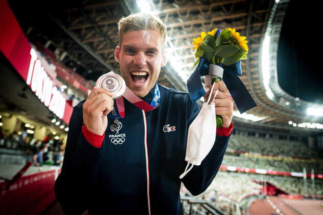 Kevin Mayer (Fra) - Medaille d argent Decathlon ATHLETISME : Jeux Olympiques - Tokyo 2020 - 06 08 2021 JBAutissier Panoramic 