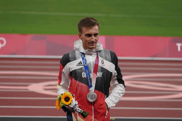 Tokyo 2021, Olympische Sommerspiele, Olympics, Oylmpic Summer Games, 23.07-08.08.2021, Olympiastadion Tokyo, 50 KM Gehen Jonathan Hilbert mit Silbermedailien ,