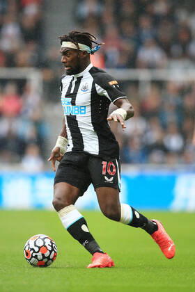 Football - Premier League - Newcastle United v West Ham United 15th August 2021 - Premier League - Newcastle United v West Ham United - Allan Saint-Maximin of Newcastle United - Photo: Simon Stacpoole Offside. Newcastle-upon-Tyne UK Copyright: xSimonxStacpoolexOffside