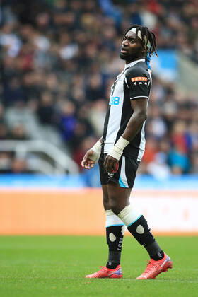 Football - Premier League - Newcastle United v West Ham United 15th August 2021 - Premier League - Newcastle United v West Ham United - Allan Saint-Maximin of Newcastle United - Photo: Simon Stacpoole Offside. Newcastle-upon-Tyne UK Copyright: xSimonxStacpoolexOffside