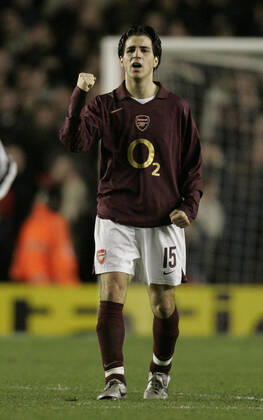 Mandatory Credit: Photo by Andy Hooper Daily Mail Shutterstock (1080707a) Cesc Fabregas Celebrates After Scoring His Team s First Goal. Arsenal V Juventus (2-0) Uefa Champions League - Quarter Final At Highbury. Cesc Fabregas Celebrates After Scoring His Team s First Goal. Arsenal V Juventus (2-0) Uefa Champions League - Quarter Final At Highbury. EDITORIAL USE ONLY No use with unauthorised audio, video, data, fixture lists (outside the EU), club league logos or live services. Online in-match use limited to 45 images (+15 in extra time). No use to emulate moving images. No use in betting, games or single club league player publications services. Cesc Fabregas Celebrates After Scoring His Team s First Goal. Arsenal V Juventus (2-0) Uefa Champions League - Quarter Final At Highbury. EDITORIAL USE ONLY No use with unauthorised audio, video, data, fixture lists (outside the EU), club league logos or live services. Online in-match use limited to 45 images (+15 in extra time). No use to emulate moving images. No use in betting, games or Copyright: xAndyxHooper DailyxMail Shutterstockx 1080707a