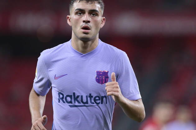 August 21, 2021, Bilbao, Basque Country, Spain: PEDRI from FC Barcelona, Barca during the La Liga week 2 game between Athletic Club and FC Barcelona at San Mames stadium. Bilbao Spain - ZUMAf312 20210821_znp_f312_039 Copyright: xEduxDelxFresnox