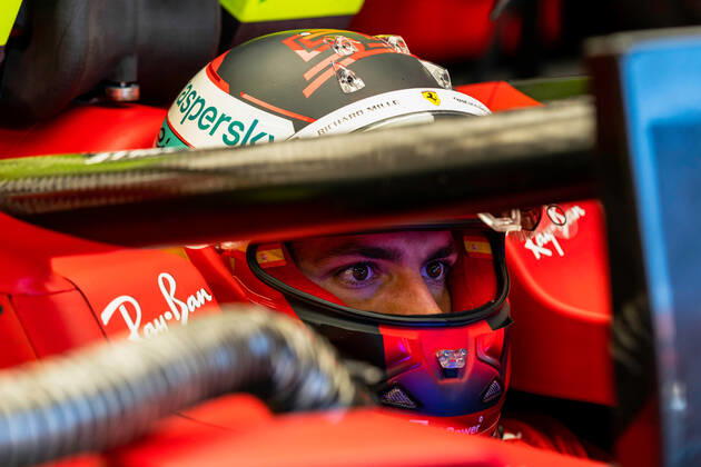 F1 Grand Prix of the Netherlands 55 Carlos Sainz (ESP, Scuderia Ferrari Mission Winnow), F1 Grand Prix of the Netherlands at Circuit Zandvoort on September 2, 2021 in Zandvoort, Netherlands. (Photo by COLOMBO IMAGES FIA Pool via HOCH ZWEI) Zandvoort Netherlands Poolfoto HOCH ZWEI Pool COLOMBO IMAGES ,EDITORIAL USE ONLY