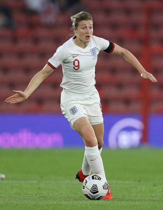Southampton, England, 17th September 2021. Ellen White of England during the FIFA 2023 Women s World Cup Qualifying match at St Mary s Stadium, Southampton. Picture credit should read: Paul Terry Sportimage EDITORIAL USE ONLY. No use with unauthorised audio, video, data, fixture lists, club league logos or live services. Online in-match use limited to 120 images, no video emulation. No use in betting, games or single club league player publications. SPI-1202-0102
