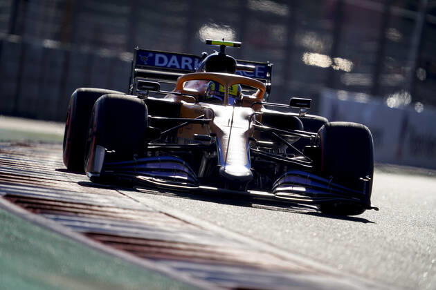September 24, 2021, Sochi, Russia: LANDO NORRIS of Great Britain and McLaren F1 Team drives during practice of the 2021 FIA Formula 1 Russian Grand Prix at Sochi Autodrom in Sochi, Russia. Sochi Russia - ZUMAg147 20210924_zap_g147_011 Copyright: xJamesxGasperottix