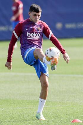 FC Barcelona, Barca s Spanish midfield Pedro Gonzalez Pedri during the training session atl Sant Joan Despi in Barcelona, Spain, 25 September 2021. FC Barcelona will face Levante UD upcoming 26 September in their LaLiga match. FC Barcelona s training session !ACHTUNG: NUR REDAKTIONELLE NUTZUNG!  Copyright: xQuiquexGarciax GRAF8452 20210925-f89b8b609aaf975143754f8f05a17b640bf52314