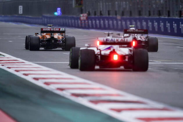September 26, 2021, Sochi, Russia: LANDO NORRIS of Great Britain and McLaren F1 Team drives during the 2021 FIA Formula 1 Russian Grand Prix at Sochi Autodrom in Sochi, Russia. Sochi Russia - ZUMAg147 20210926_zap_g147_071 Copyright: xJamesxGasperottix