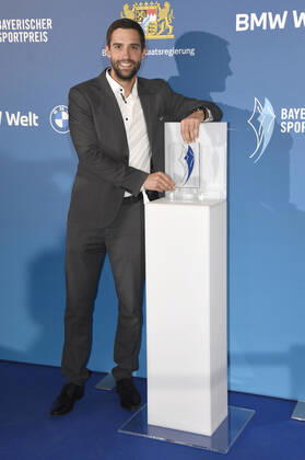 Hannes Aigner bei der 20. Verleihung des Bayerischen Sportpreises 2021 in der BMW-Welt München. München, 06.11.2021