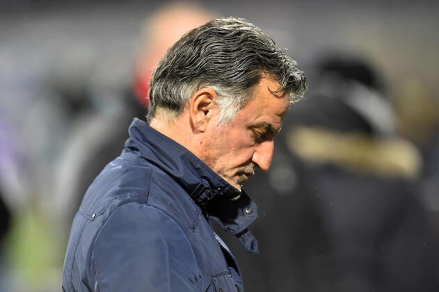 Christophe Galtier (entraineur nice) FOOTBALL : Clermont Foot 63 vs OGC Nice - Ligue 1 Uber Eats - 21 11 2021 FredericChambert Panoramic