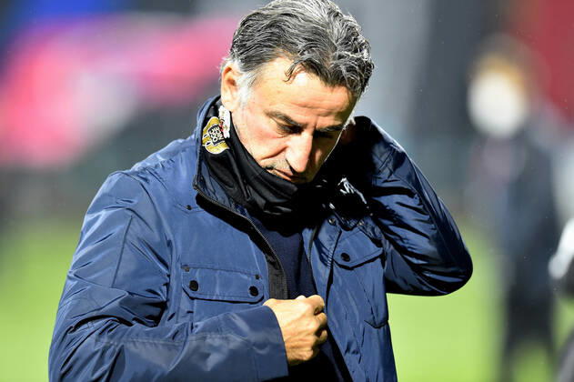 Christophe Galtier (entraineur nice) FOOTBALL : Clermont Foot 63 vs OGC Nice - Ligue 1 Uber Eats - 21 11 2021 FredericChambert Panoramic