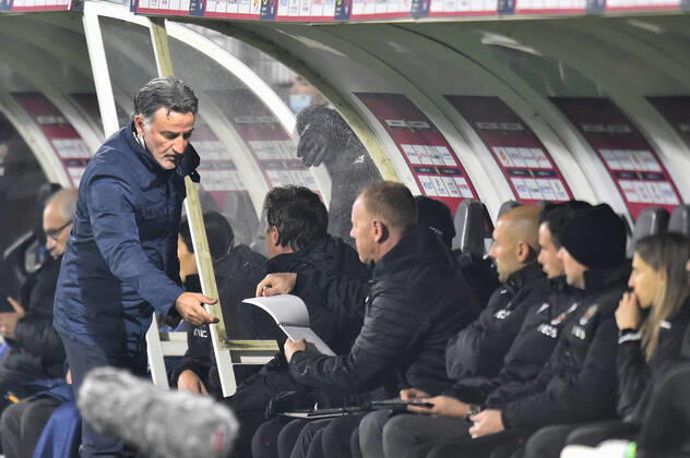 Christophe Galtier (entraineur nice) FOOTBALL : Clermont Foot 63 vs OGC Nice - Ligue 1 Uber Eats - 21 11 2021 FredericChambert Panoramic