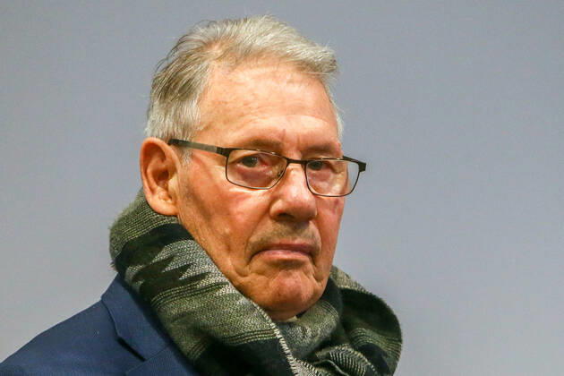 Chemnitz, 20.11.2021, Stadion - An der Gellertstraße, Gesprächsrunde zum Thema Die Kalten Ringe - Gesamtdeutsch nach Tokio 1964, Im Bild: Ex-Fußballer Eberhard Vogel ,