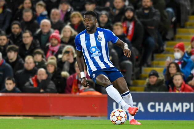 UEFA Champions League Liverpool v FC Porto Mbemba 19 of FC Porto in action during the game Liverpool Anfield Merseyside United Kingdom Copyright: xSimonxWhitehead NewsxImagesx
