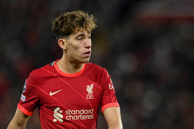 UEFA Champions League Liverpool v FC Porto Kostas Tsimikas 21 of Liverpool in action during the game Liverpool Anfield Merseyside United Kingdom Copyright: xSimonxWhitehead NewsxImagesx