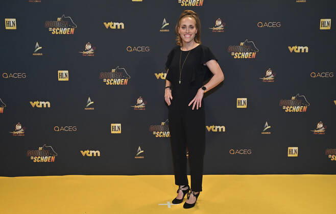 Fußball, Belgien, Golden Shoe Award in Puurs Red Flames Janice Cayman pictured on the red carpet at the arrival for the 68th edition of the Golden Shoe award ceremony, Wednesday 12 January 2022, in Puurs. The Golden Shoe (Gouden Schoen Soulier d Or) is an award for the best soccer player of the Belgian Jupiler Pro League championship during the calender year 2019. DIRKxWAEM  x06898557x