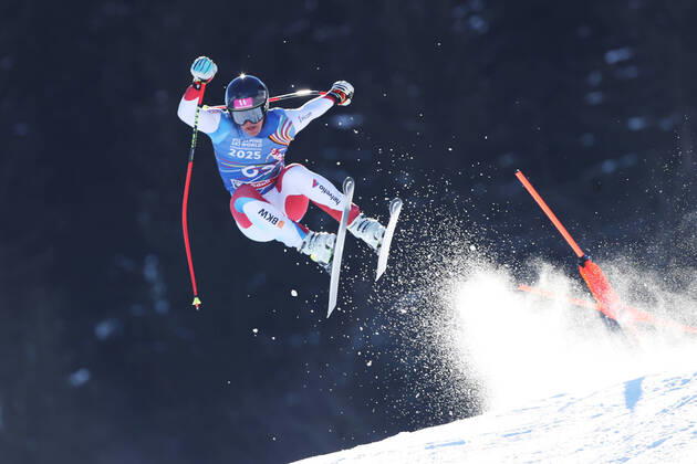 Bilder des Jahres 2022, Sport 01 Januar Sport Themen der Woche KW04 Sport Bilder des Tages ALPINE SKIING - FIS EC Saalbach-Hinterglemm SAALBACH,AUSTRIA,26.JAN.22 - ALPINE SKIING - FIS Europa Cup, downhill, men. Image shows Franjo von Allmen (SUI).  GEPAxpictures xMathiasxMandl