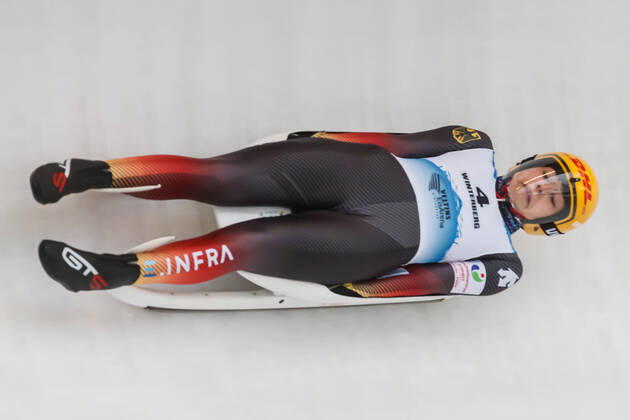 Bilder des Jahres 2022, Sport 01 Januar Sport Themen der Woche KW04 Jessica Degenhardt (GER, Deutschland), 1 29 2022, Winterberg (Deutschland), FIL Junioren Weltmeisterschaften 2022 Winterberg